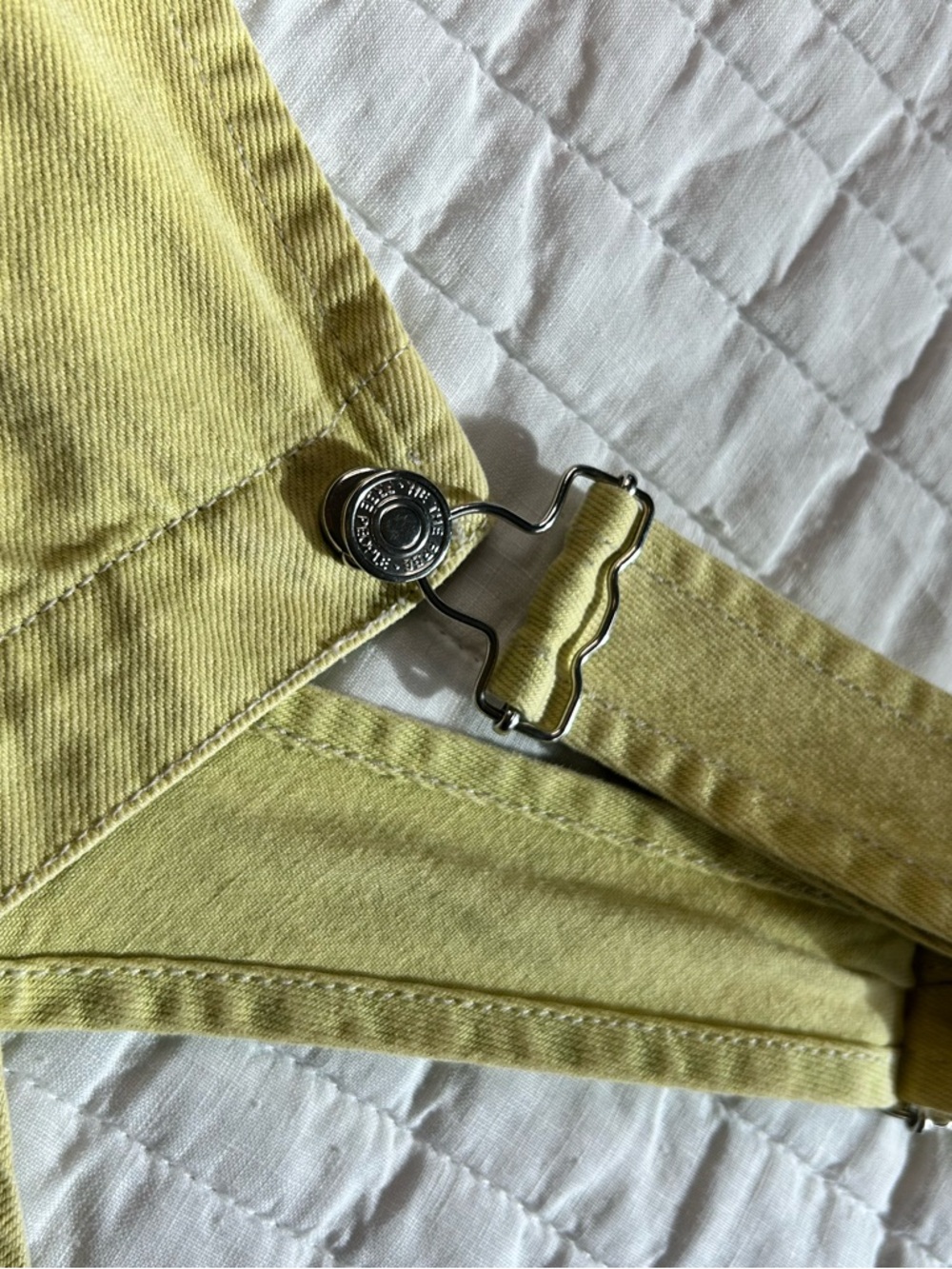 We The Free Ziggy Shortalls Chartreuse - Picture 8 of 10